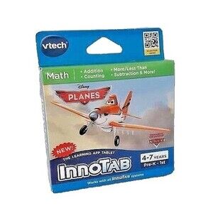 Pre K First 1st Grade Math Planes Vtech InnoTab Learning App Tablet Disney NEW